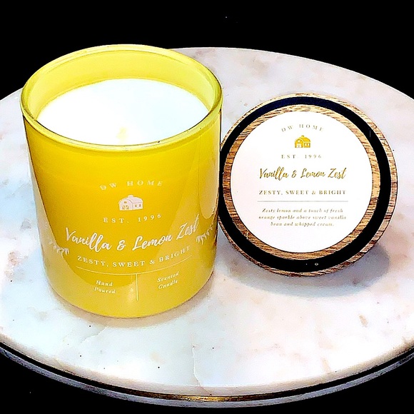 DW HOME CANDLE VANILLA & LEMON ZEST  RICHLY SCENTED 1 WICK 9.3oz NEW - Picture 3 of 5